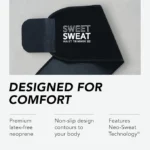 Sweet Sweat Waist Trimmer for Women and Men - Sweat Band Waist Trainer for High-Intensity Training & Workouts, 5 Sizes