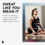 Sweet Sweat Waist Trimmer for Women and Men - Sweat Band Waist Trainer for High-Intensity Training & Workouts, 5 Sizes