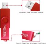 128GB USB Flash Drives 1 Pack 128GB Thumb Drives Memory Stick Jump Drive with LED Light for Storage and Backup (1 Pack Red)